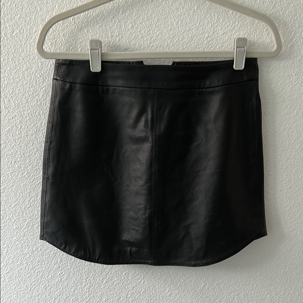 Black Leather Skirt BB Dakota